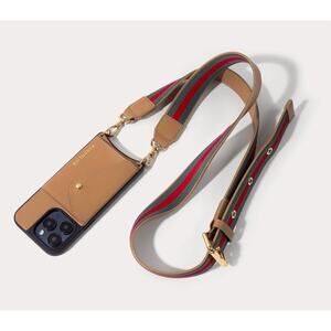 Bandolier Kimberly Crossbody Leather Phone Case Strap iPhone 14 Pro Max NEW